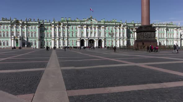 St. Petersburg Palace Square time lapse