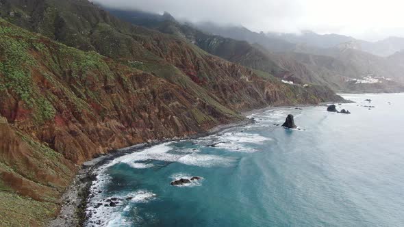 Rock Formations And Cliffs Of The North Coast Of Tenerife, Canary Islands, Spain alt