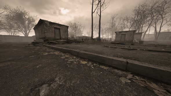 Pripyat Cityview of Exclusion Zone Near the Chernobyl Nuclear Power Plant alt