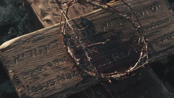 Crown of Thorns on Bloody Signboard alt