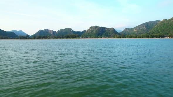 4K aerial view from a drone. Tropical seas and coasts alt