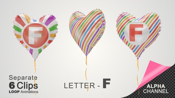 Balloons with Letter - F alt