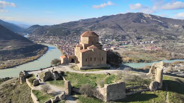 Jvary Monastery Near Mtskheta Georgia