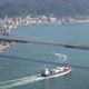 Container Ship Sailing under Big Bridge - VideoHive Item for Sale