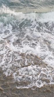 Sea Near the Coast  Closeup Aerial View of the Coastal Seascape alt