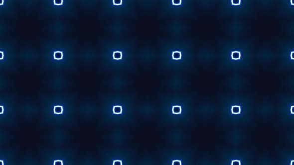 Abstract Blue Neon Kaleida Background
