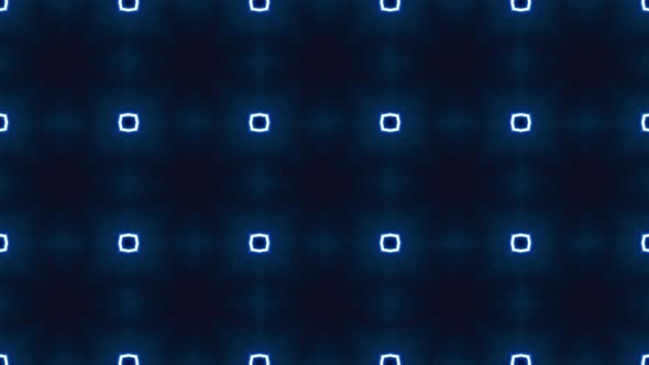 Abstract Blue Neon Kaleida Background