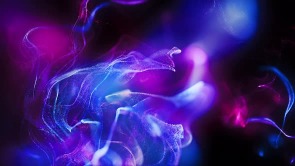 Purple Colorful Particles Background Loop 4K