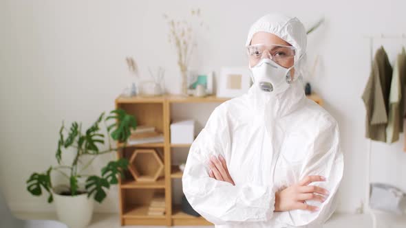 Doctor Video Footage - Woman Wearing A White Personal Protective Equipment alt