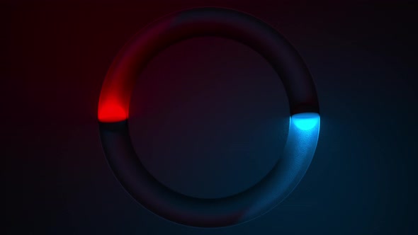 Glowing Ball Rolling in Circular Gutter Animation alt