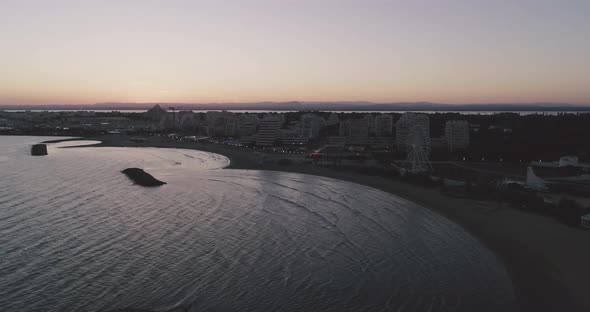 Panorama of the Seaside Resort of La GrandeMotte in the Rising alt