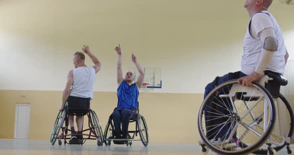 Persons with Disabilities Playing Basketball in the Modern Hall alt