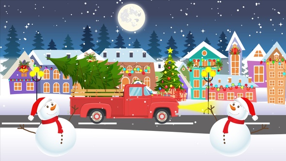 Christmas Beginning Cartoon Animation