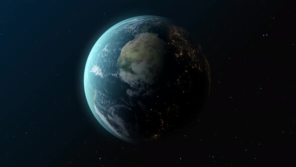 3d Earth In Space