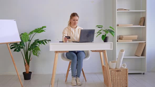 Young Caucasian Woman Shopping Online alt