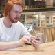 Excited Redhead Beard Man Celebrating Success of Work - VideoHive Item for Sale