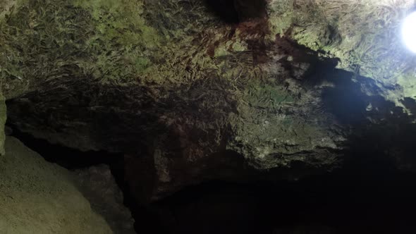 Cave, dungeon. Speleology, cave, dungeon, dark tunnel, underground excavations alt