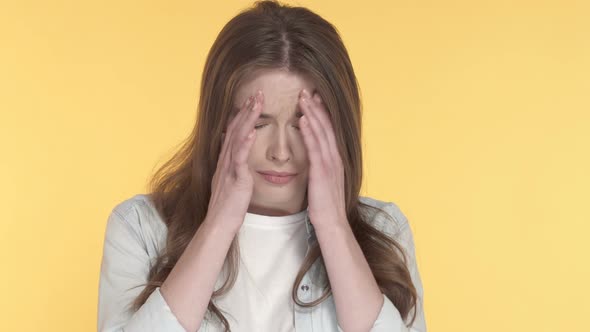 Portrait of Unhappy Young Woman