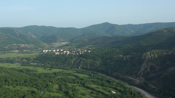 Flight Over The Town Of Madjarovo In Bulgaria alt