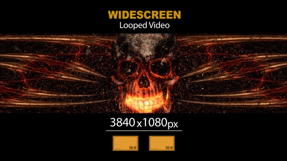 Widescreen Skull Explosion 01