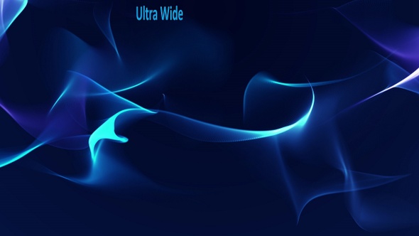 Blue Flowing Particles Background Ultra Wide