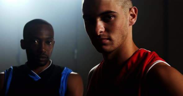 Portrait of basketball players alt