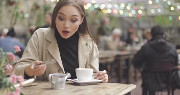 Girl Pouring Sugar in Coffee alt