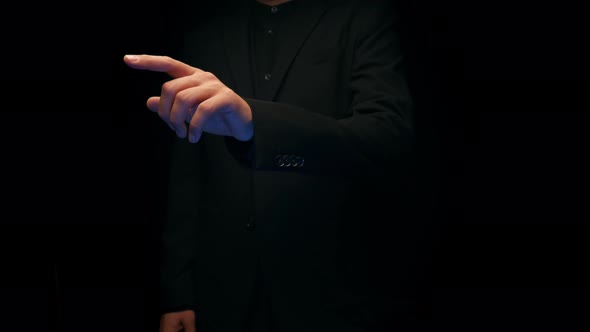 Business Man Showing Gesture