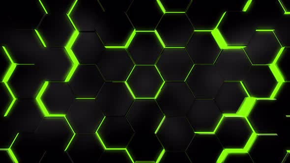 Grass Green Hexagons Background alt