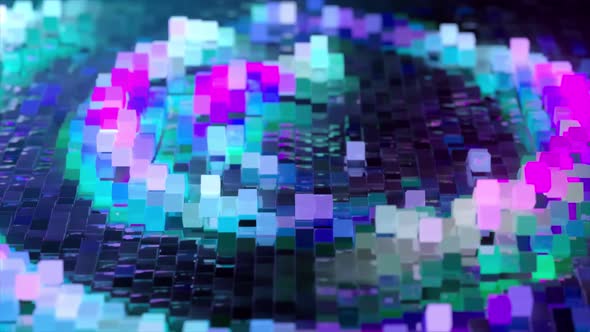 Abstract Wave Surface Consisting of Blocks Moves in a Random Chaotic Order alt