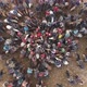Crowd Nomads aerial video - VideoHive Item for Sale