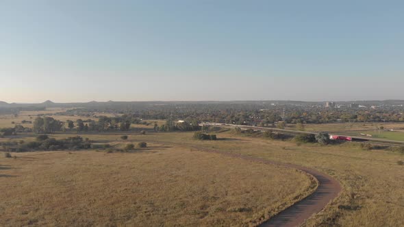 Aerial view of an Old Abandoned race Track where Formula 3 used to be raced alt