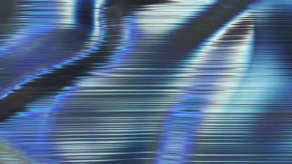 Liquid Metal Looped Abstract Digital Animation with Horizontal Noise alt