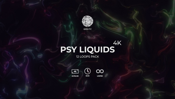 Psy Liquids 4K Visuals Pack