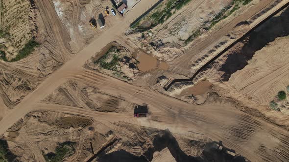 Construction site for a new city block. alt