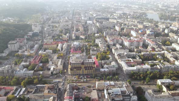 Kyiv - the Capital of Ukraine. Aerial View. Kiev alt