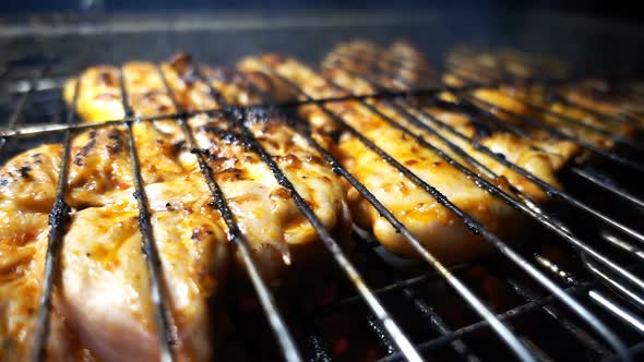 Chicken Food On Barbecue 4