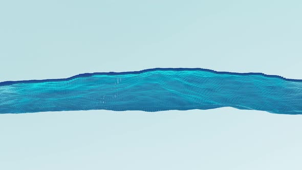 Looped animation. Water Surface Waving. Modern colorful wallpaper. Clear water alt