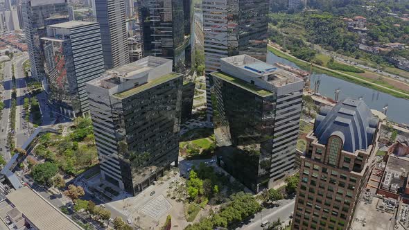 buildings with mirrored windows