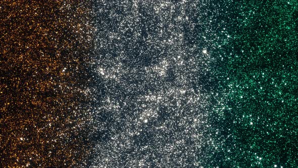 Ivory Coast Flag With Abstract Particles