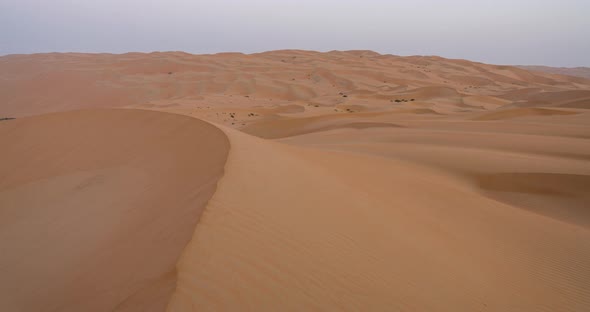 Dunes of Liwa Desert at Sunrise alt