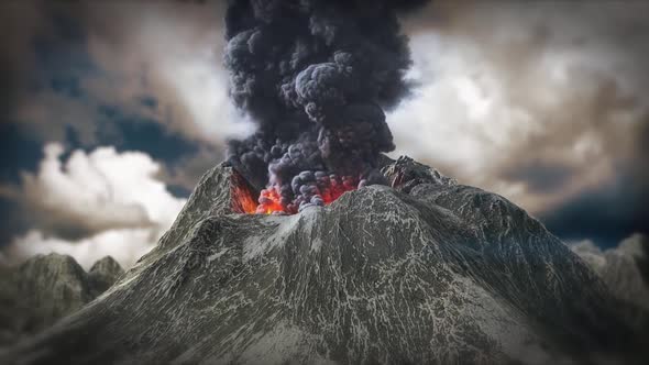 Eruption Of The Volcano 4