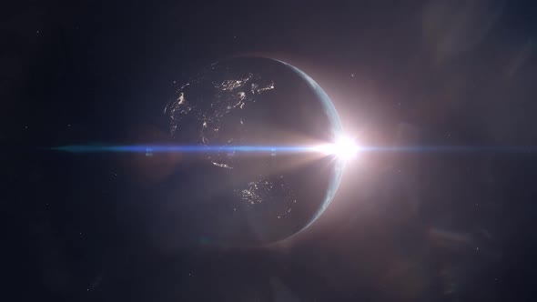 Planet Earth and the Sun Expanding to a Red Giant in the Distant Future alt