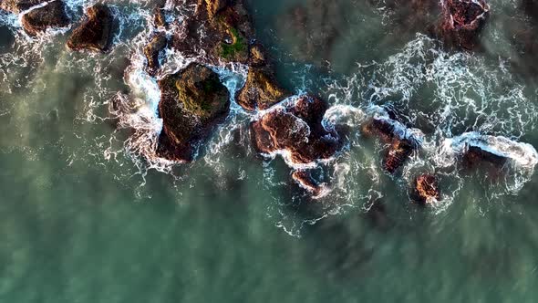 Texture of the sea aerial view 4K alt