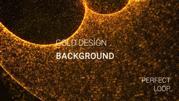 Gold Design Particles Background