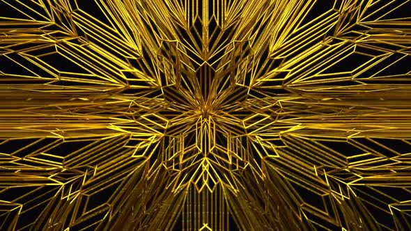 Abstract Gold Line