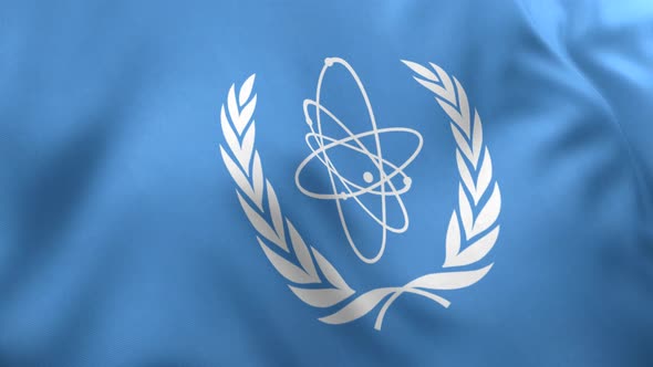 IAEA Flag / International Atomic Energy Agency Flag - 4K