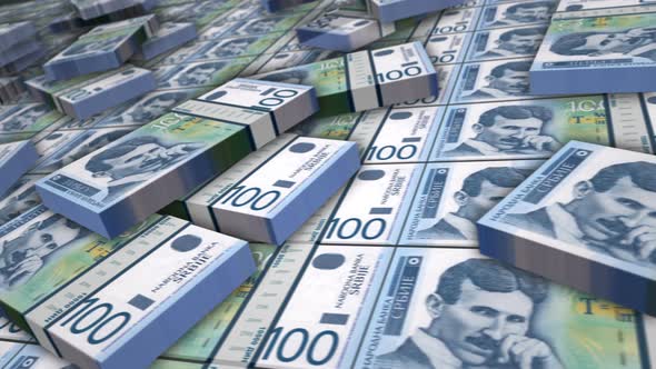 Serbia dinar money banknote pack loop alt