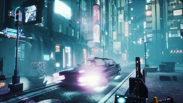 Flying Cyberpunk Cars alt