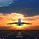 Airplane Taking off Against Scenic Sunset - VideoHive Item for Sale